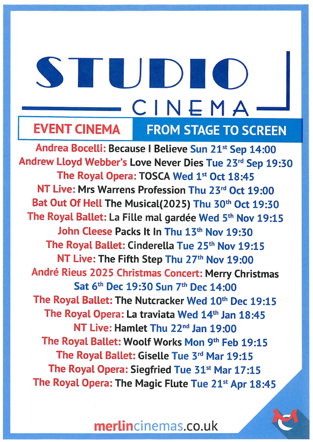 Studio Event Cinema from Stage to Screen